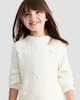 image 2 of F&F Girls Ribbed Bow Detail Jumper and Skirt Outfit in Multi