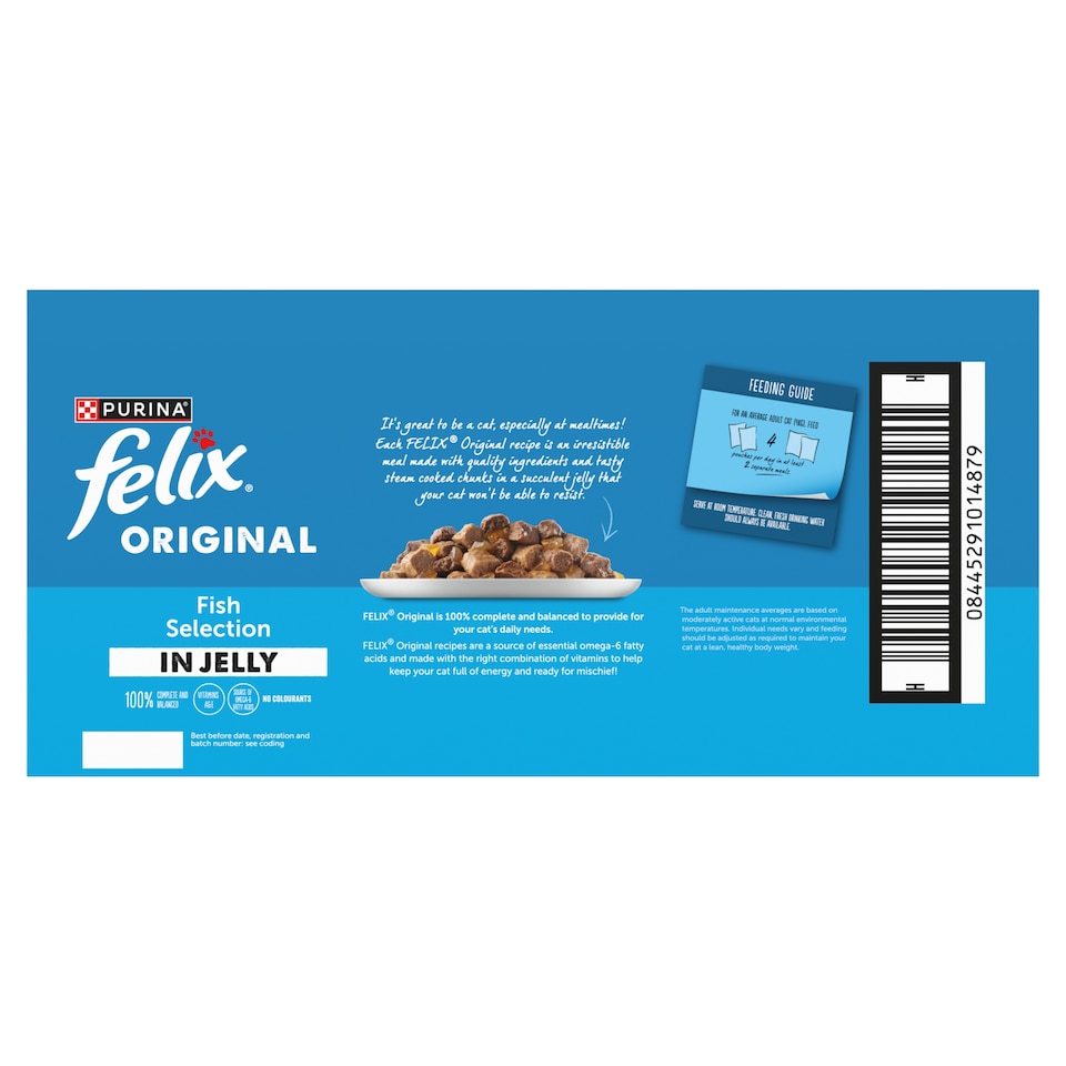 image 1 of FELIX Original Fish Selection in Jelly Wet Cat Food 40x85g
