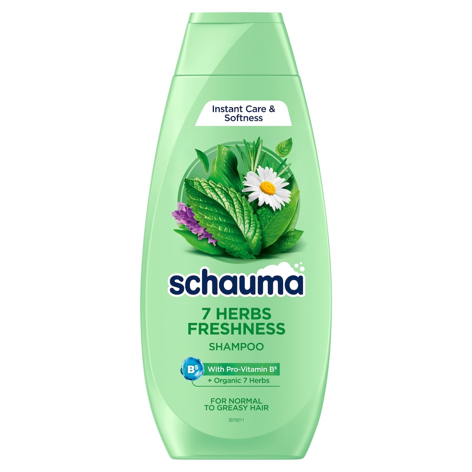 Schauma 7 gyógynövény sampon lelapulás ellen, zsíros hajra 400 ml