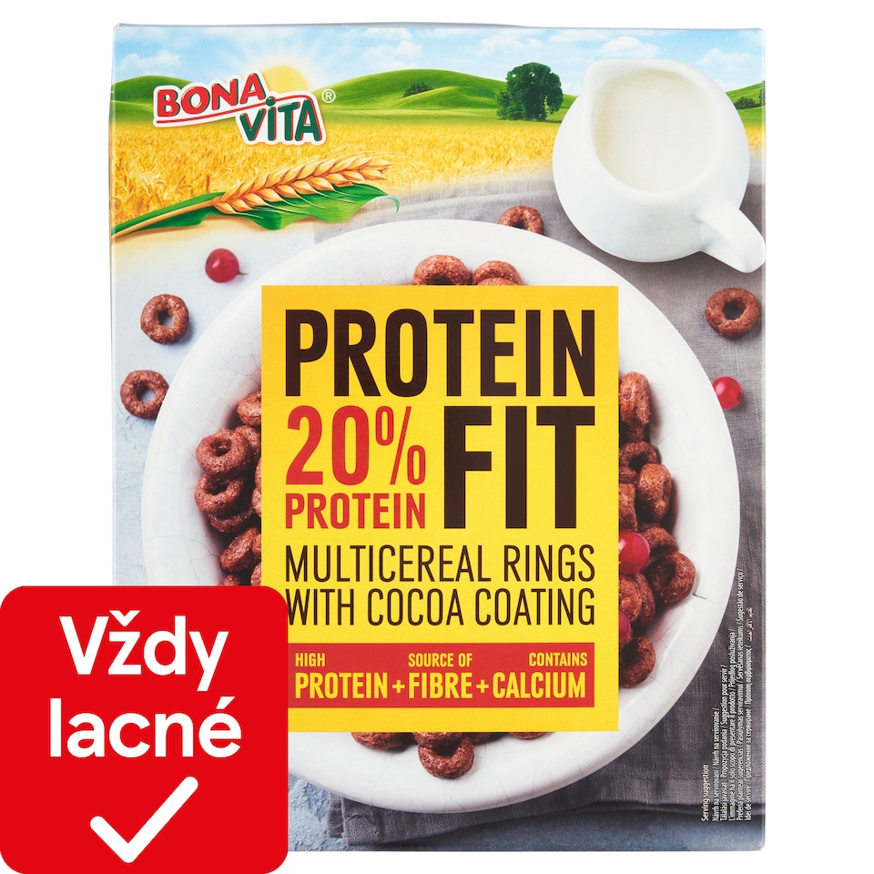 obrázok 1 z Bona Vita Protein Fit proteínové obilninové krúžky s kakaom 250 g