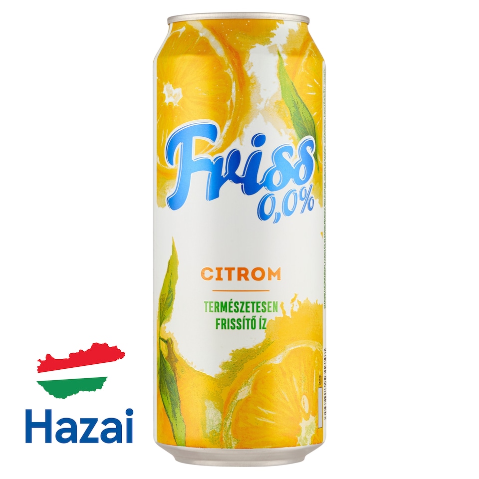 image 1 of Friss 0,0% Carbonated Lemon Soft Drink and Non-Alcoholic Malt Drink 0,5 l