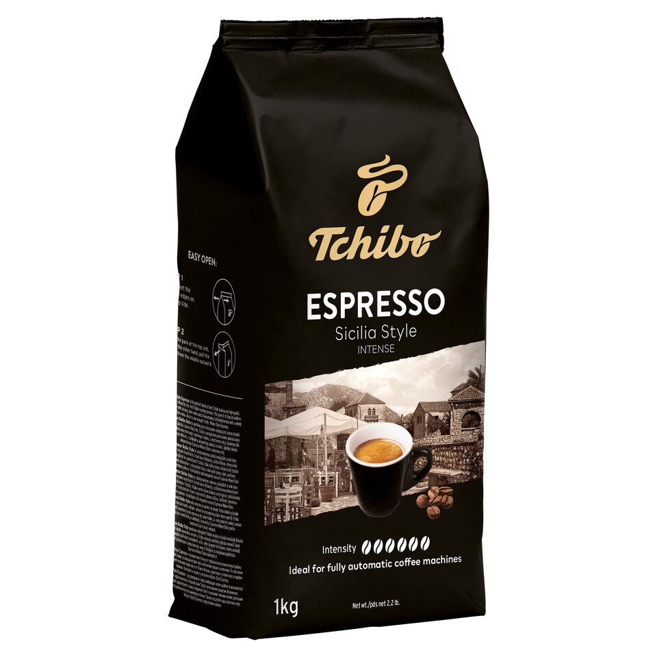 Tchibo Espresso Sicilia szemes, pörkölt kávé 1 kg  1. kép