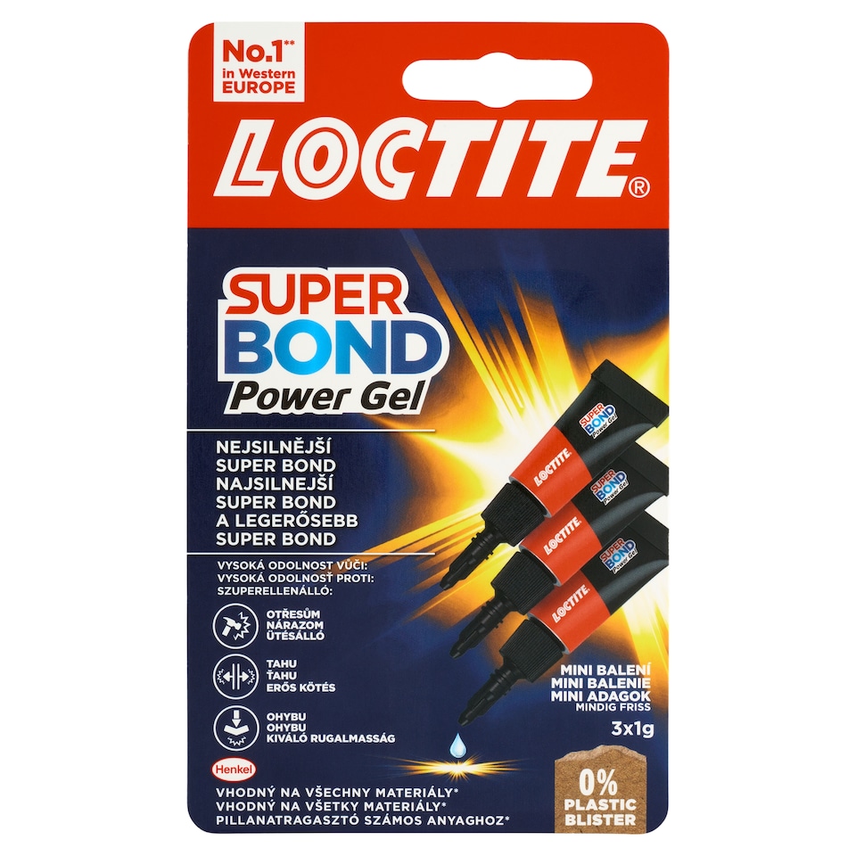 obrázok 1 z Loctite Super Bond Power Gel 3 x 1 g