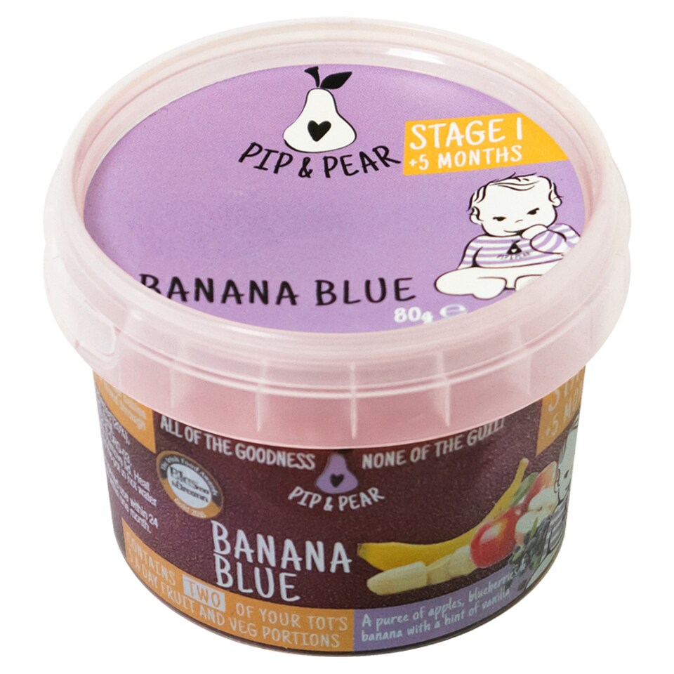 Pip And Pear Banana Blue 80G