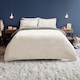 image 3 of Silentnight Grey Reversible Teddy Duvet  Set Double