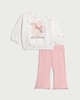 image 1 of Disney Winnie the Pooh 2-Piece Sweatshirt and Flared Leggings Set in Pink