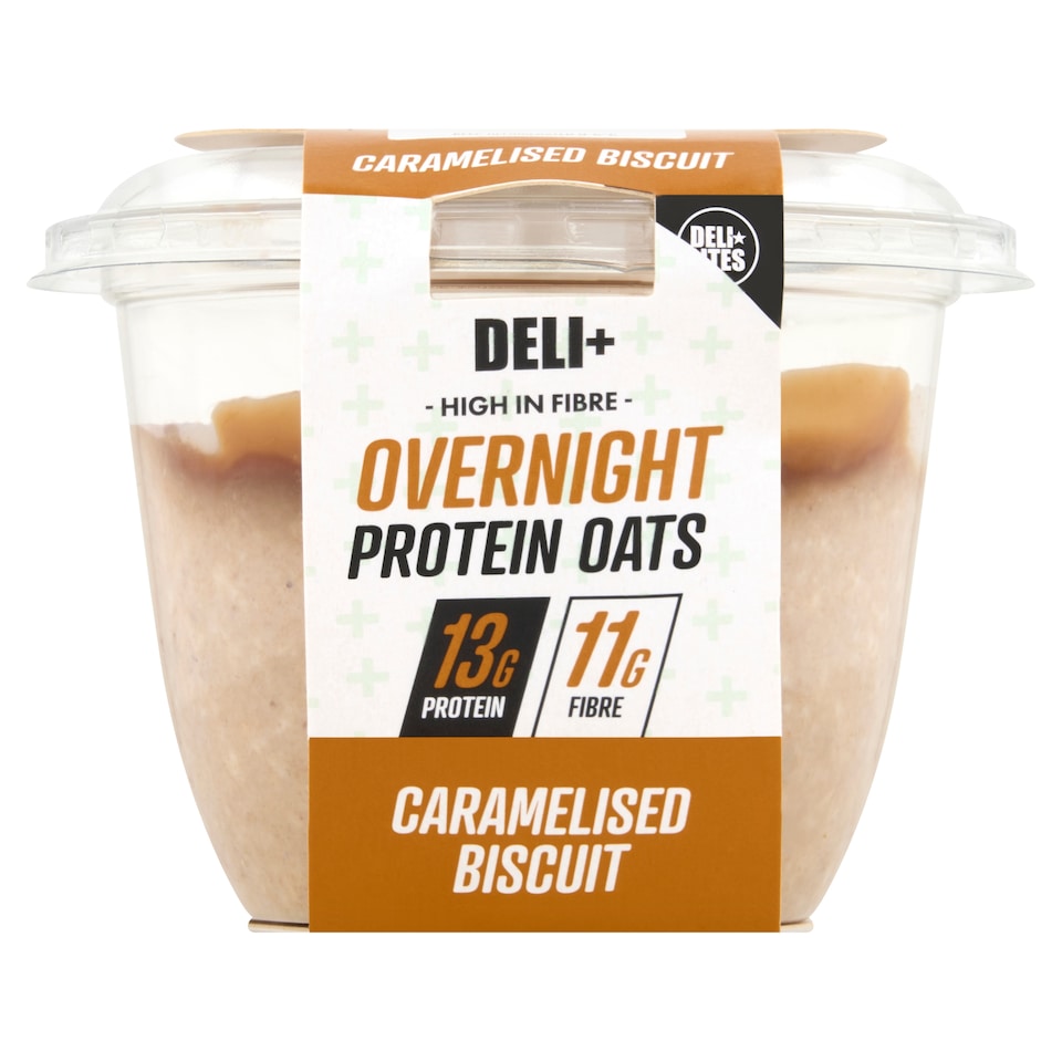 DELI LITES + High Fibre Protein Overnight Oats Caramelised Biscuit 190g