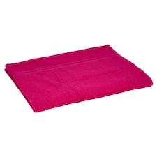 F&F Home 100% Cotton Low Twist Bath Sheet Towel Raspberry
