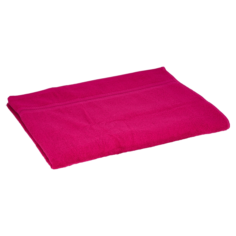 F&F Home 100% Cotton Low Twist Bath Sheet Towel Raspberry
