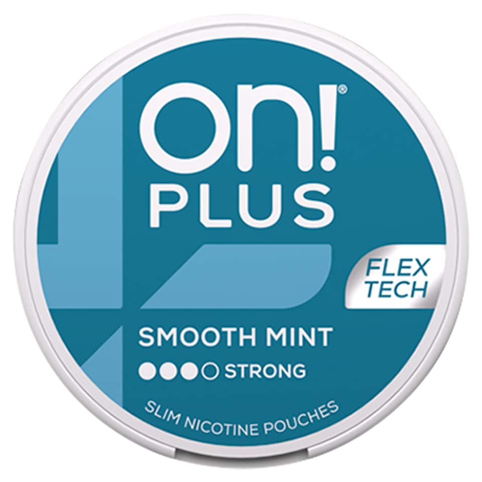 On! Plus Smooth Mint Strong Slim Nicotine Pouches 14.3g