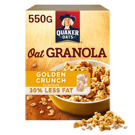 Quaker Golden Crunch Oat Granola 550g Tesco Groceries