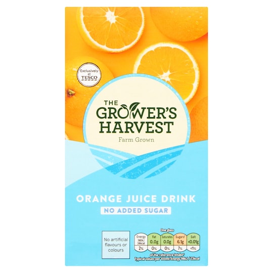 Growers Harvest Orange Juice Drink 1 Litre Tesco Groceries
