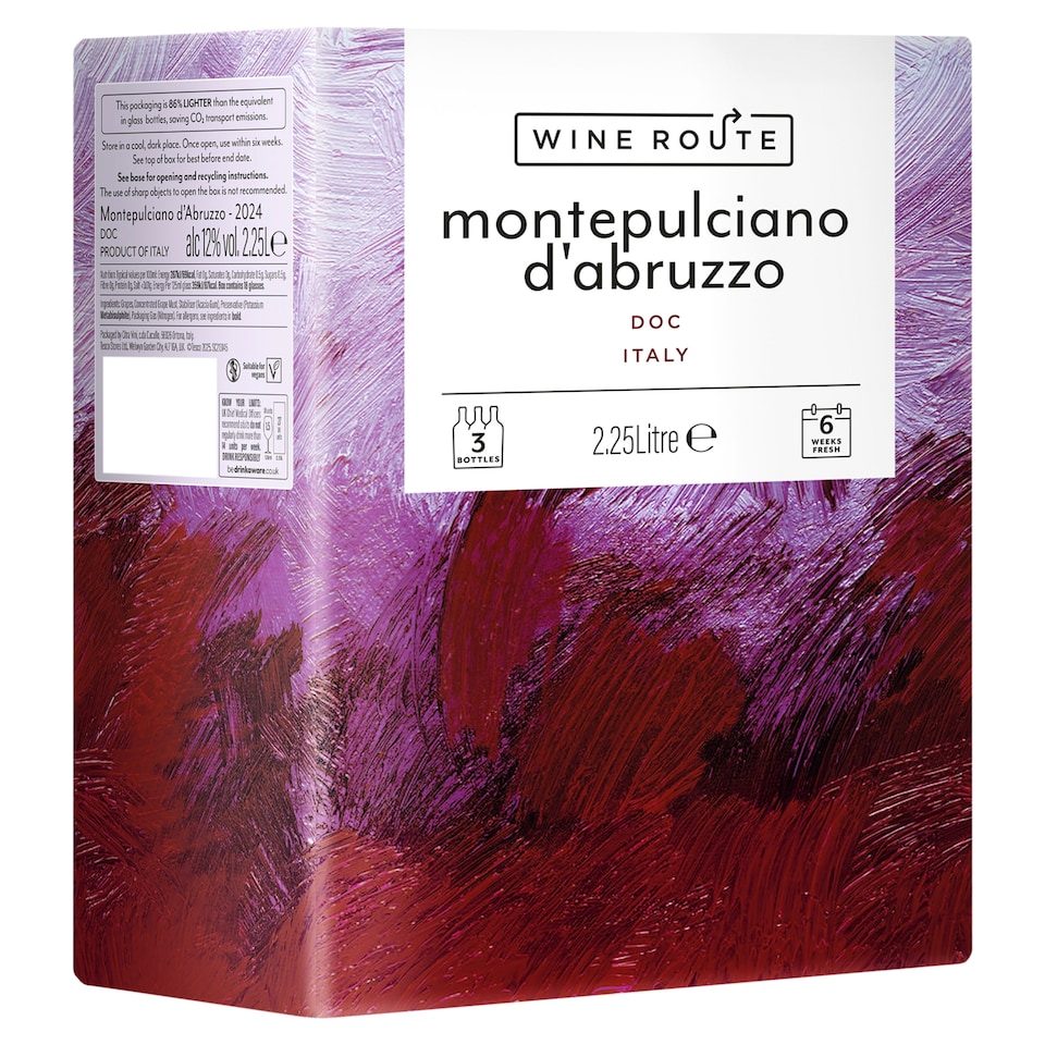 WINE ROUTE MONTEPULCIANO D'ABRUZZO DOC 2.25 L