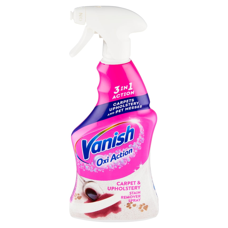 image 1 of Vanish Oxi Action Carpet & Upholstery Stain Remover Spray 500 ml