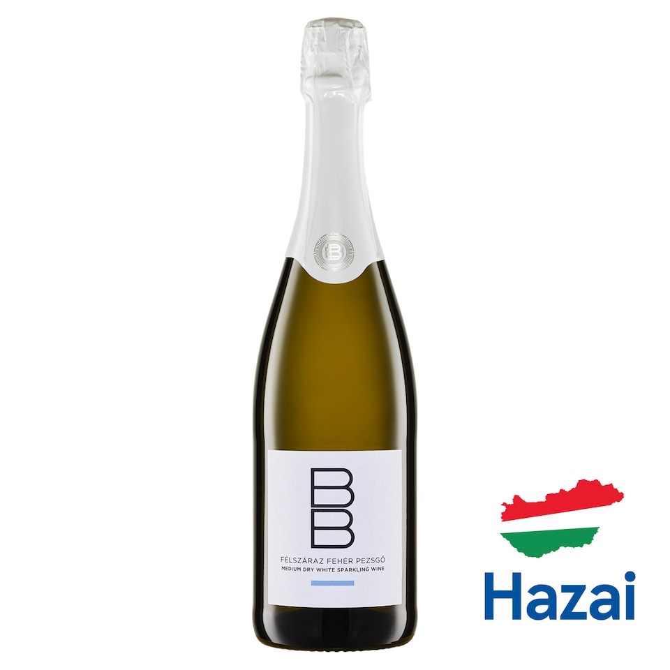 BB félszáraz fehér pezsgő 10,5% 75 l