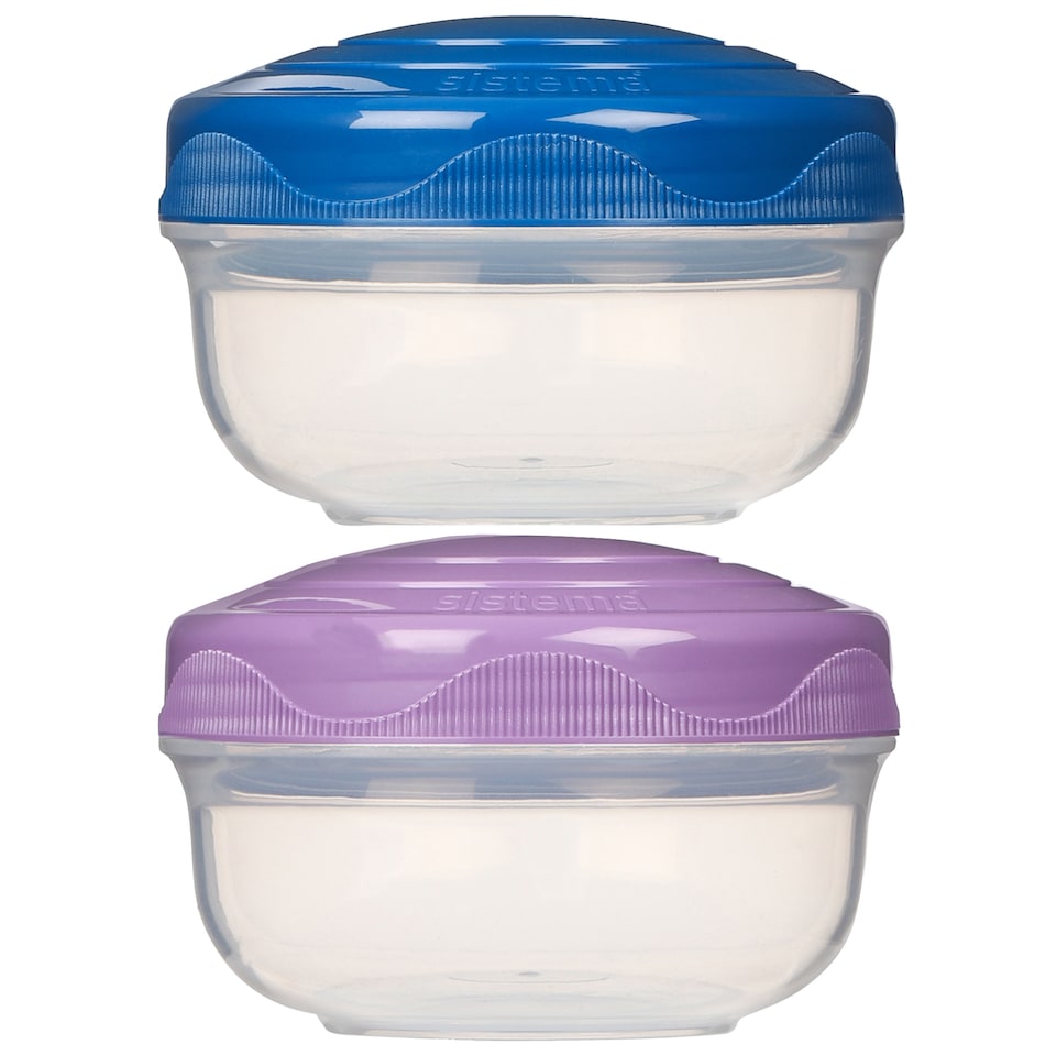 image 1 of Sistema To Go Portion Pod Food Storage 2 Pack 210ml