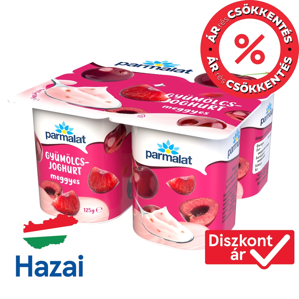 Parmalat Cherry Fruit Yogurt 4 x 125 g