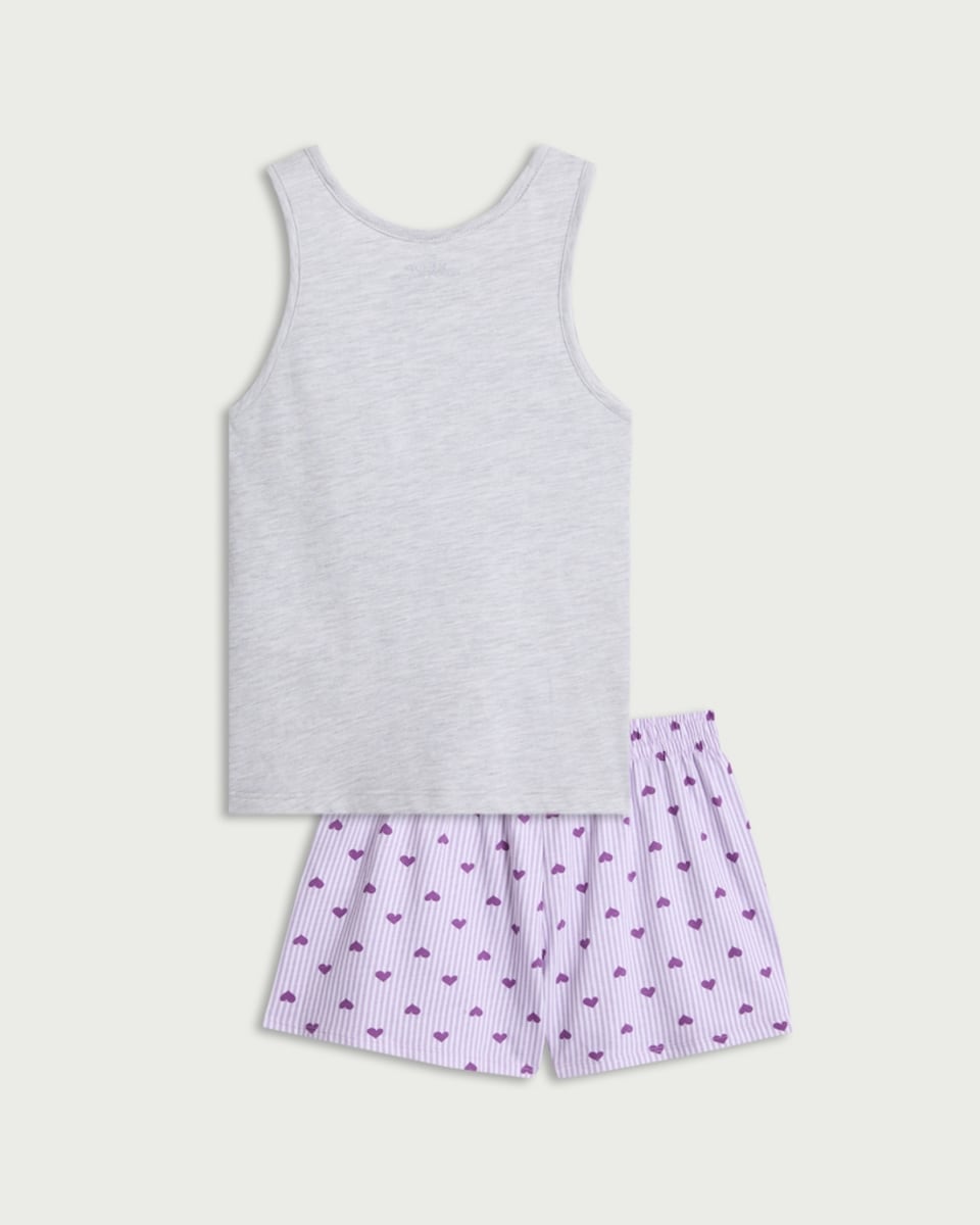 image 1 of K-Pop Demon Hunters 2-Piece Shorts Pyjama Set in Multi