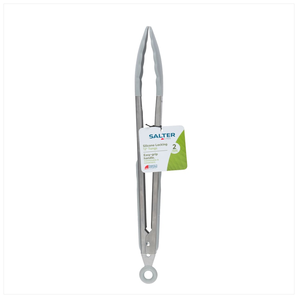 image 1 of Salter Origins 12 Inch Silicone Tongs
