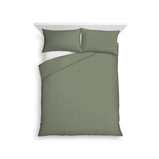 F&F Home Olive Green Waffle Duvet Double