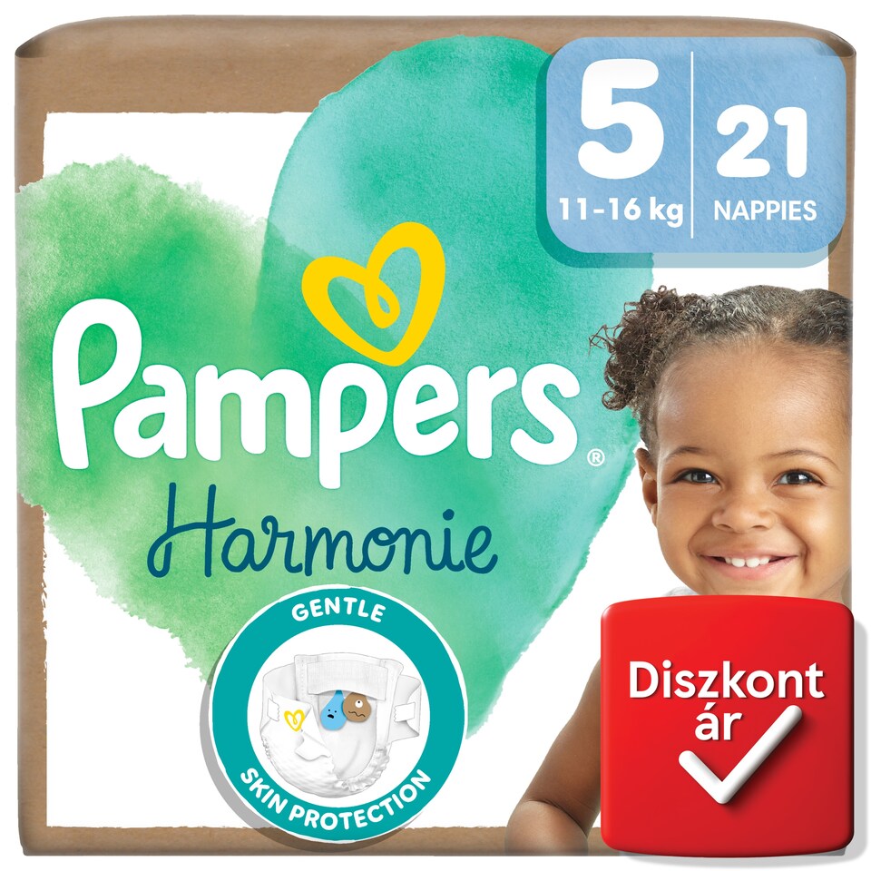 Pampers Harmonie Pelenka, Méret: 5, 21 Pelenka, 11kg-16kg  1. kép