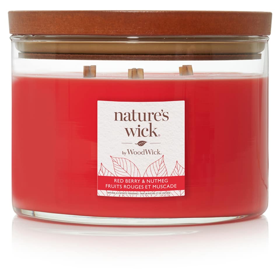 Natures Wick Candle Red Berry & Nutmeg