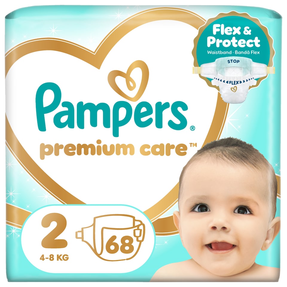 obrázok 1 z Pampers Premium Care Veľkosť 2, 68 Plienok, 4kg-8kg