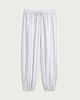 image 4 of F&F Linen Rich Striped Balloon Leg Trousers in White
