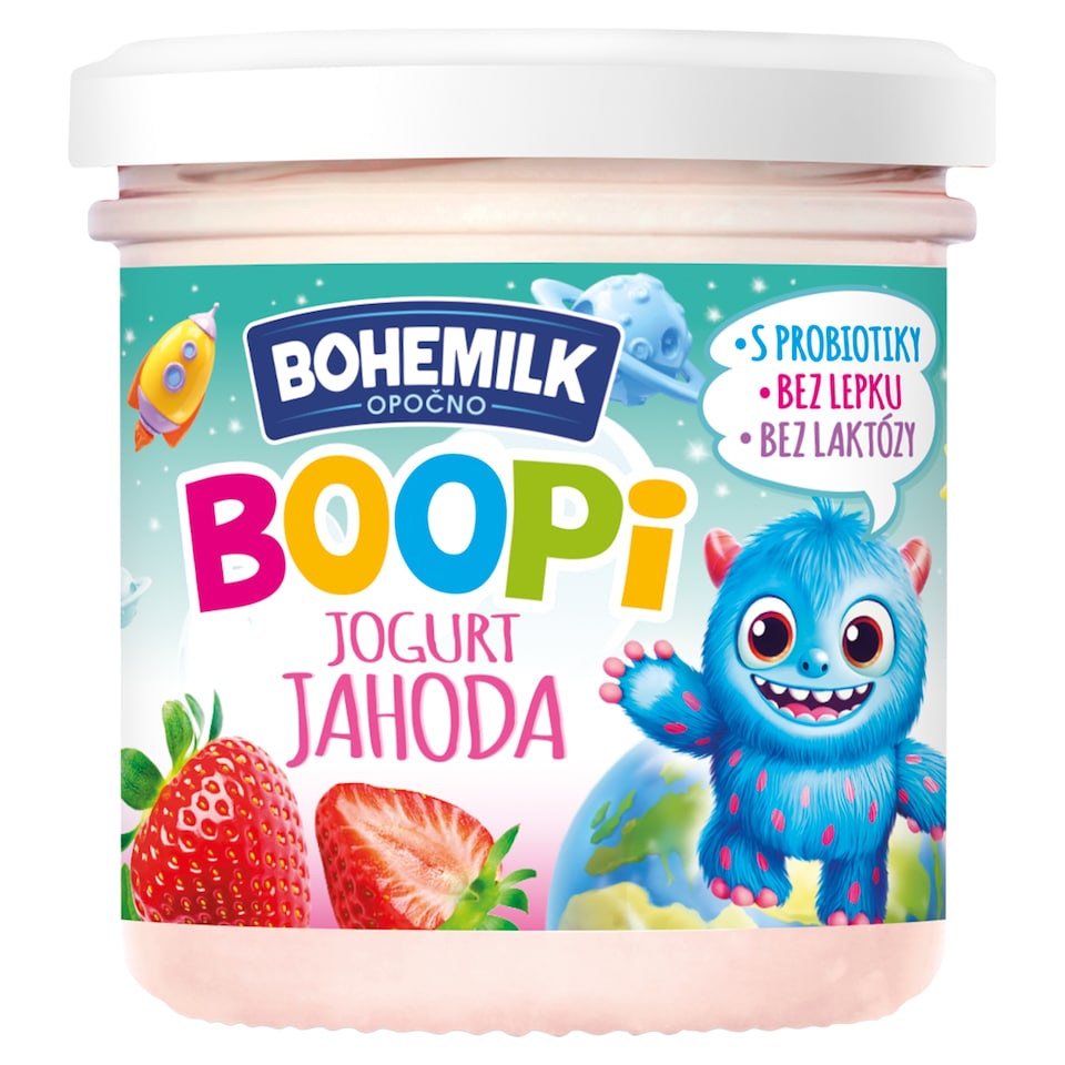 Bohemilk Boopi jogurt jahoda 150g