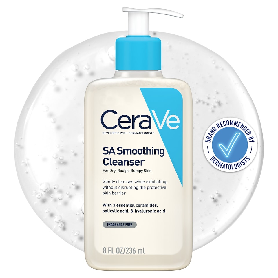 image 1 of CeraVe SA Smoothing Cleanser with Salicylic Acid for Dry, Rough & Bumpy Skin 236ml