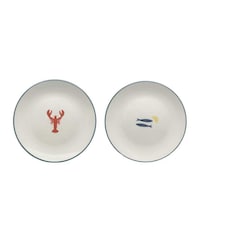 F&F Home Set of 2 Portofino Side Plates