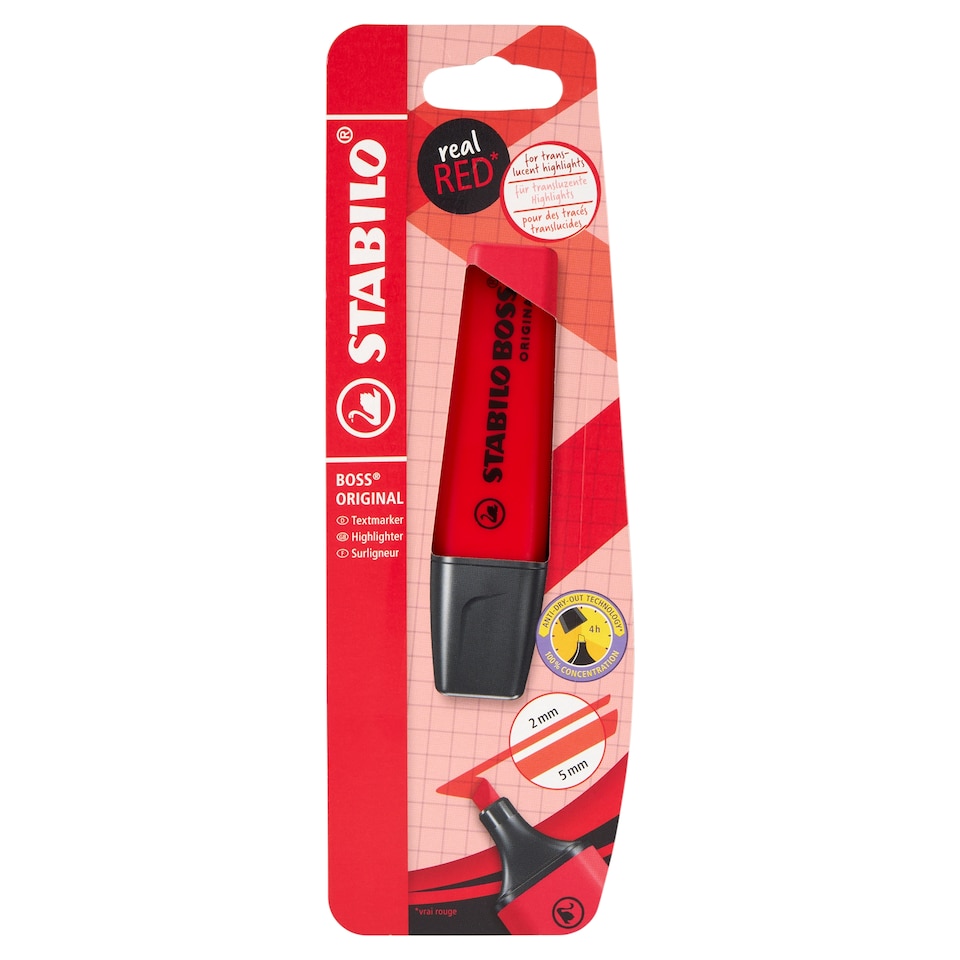 Stabilo Boss Original Real Red Highlighter