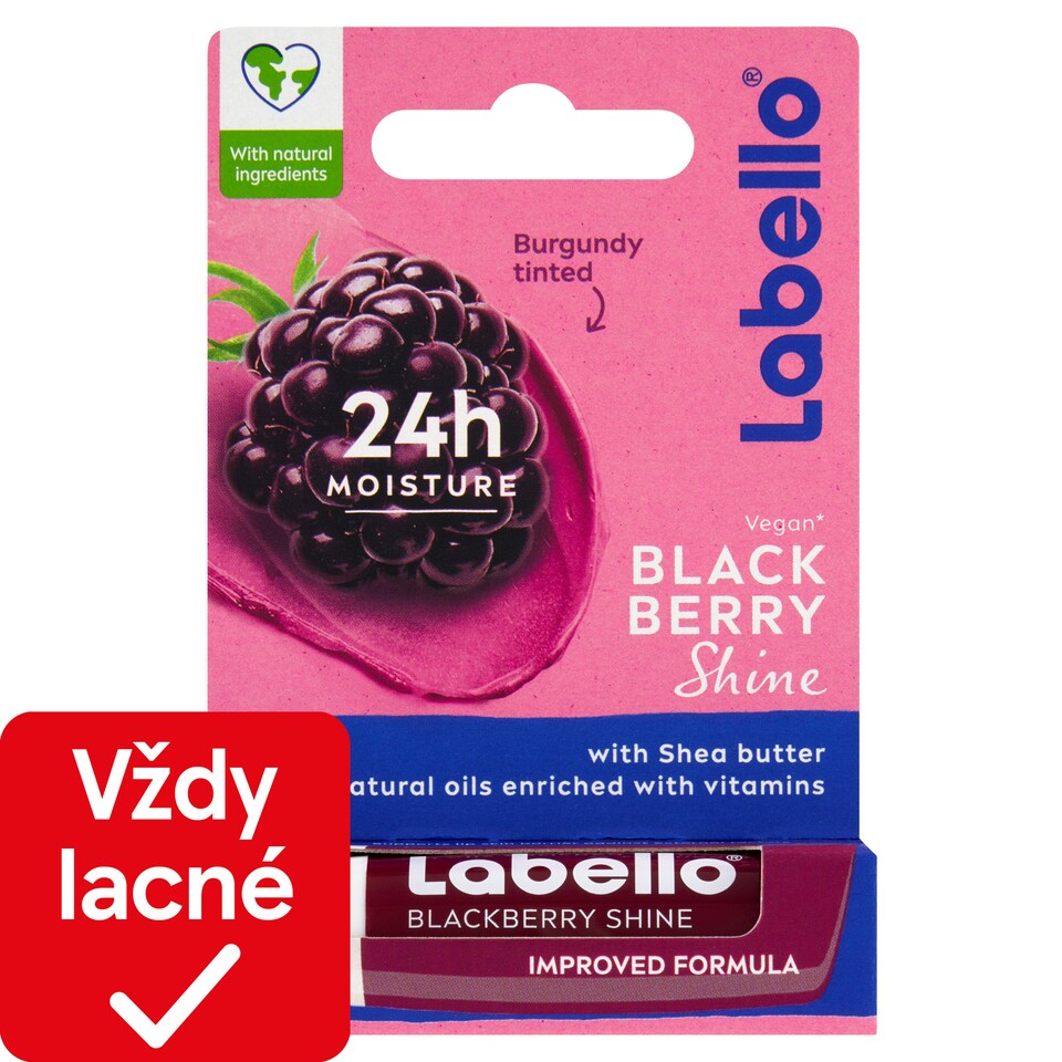 image 1 of Labello Blackberry Shine Caring Lip Balm 4.8 g
