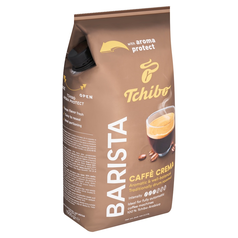 image 1 of Tchibo Barista Caffè Crema Roasted Coffee Beans 1000 g
