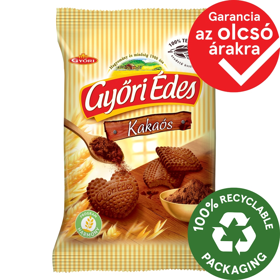 Győri Édes kakaós, omlós keksz 150 g