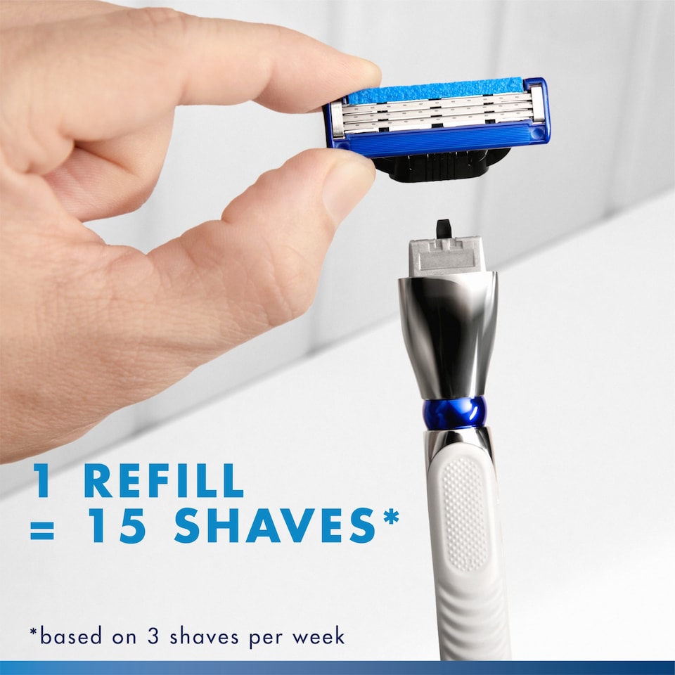 image 1 of Gillette Mach 3 Turbo Razor Blades Refill 8 Pack