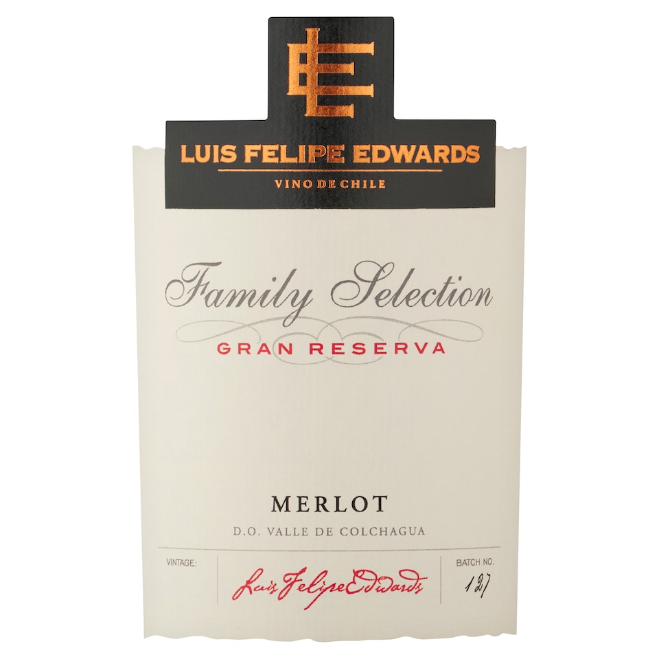 image 1 of Luis Felipe Edwards Gran Reserva Merlot 75cl