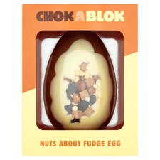 CHOKABLOK NUTS ABOUT FUDGE EASTER EGG 300G