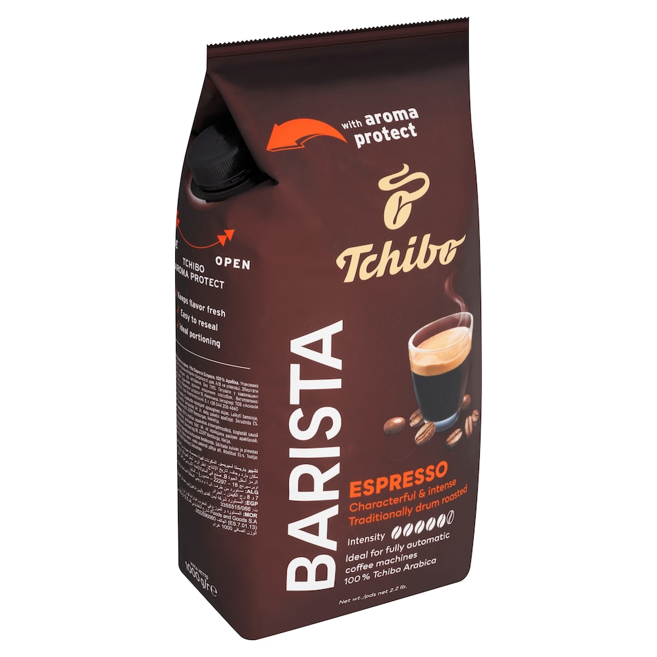 obrázok 1 z Tchibo Barista Espresso pražená zrnková káva 1000 g
