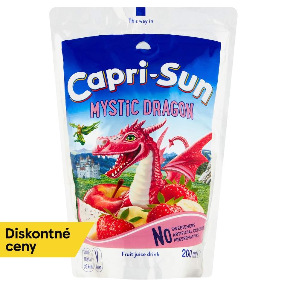 obrázok 1 z Capri-Sun Mystic Dragon nesýtený nealkoholický ovocný nápoj 200 ml
