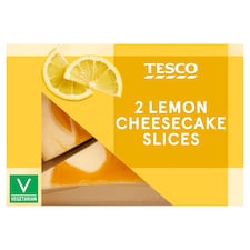 Tesco 2 Lemon Cheesecake Slices 180g