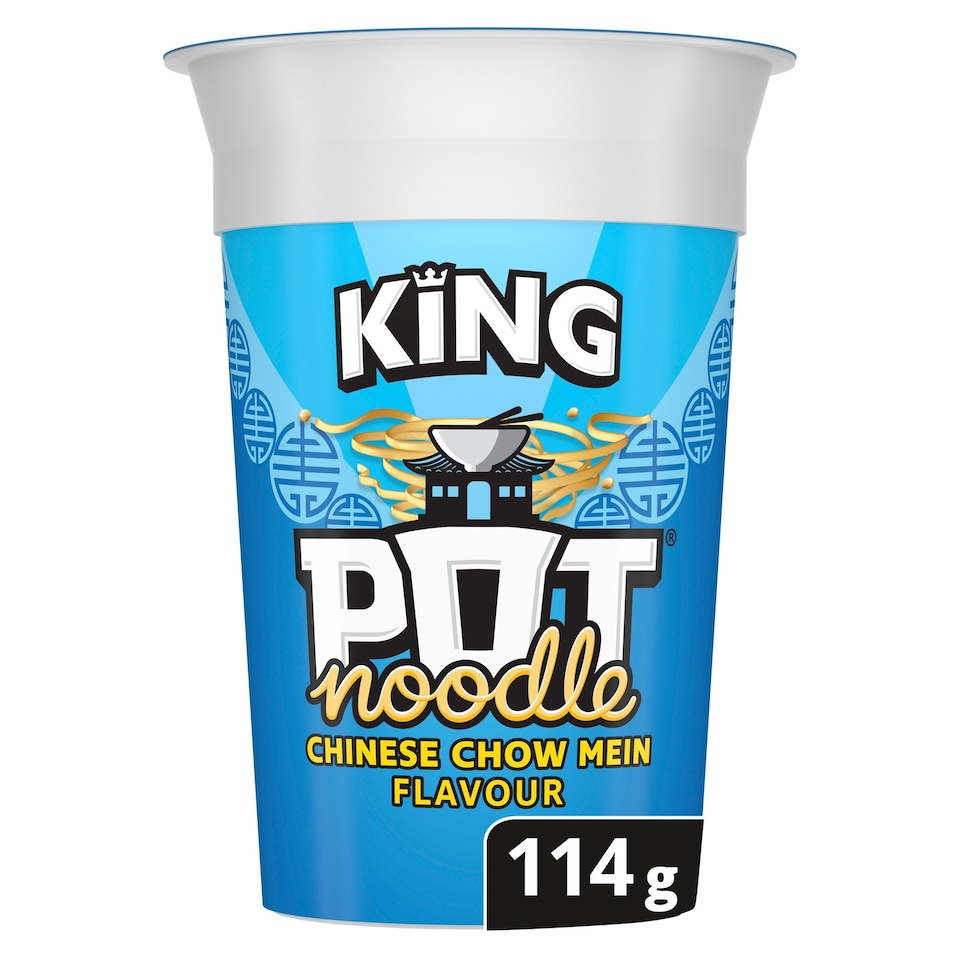 Pot Noodle King Chinese Chow Mein Snack 114G