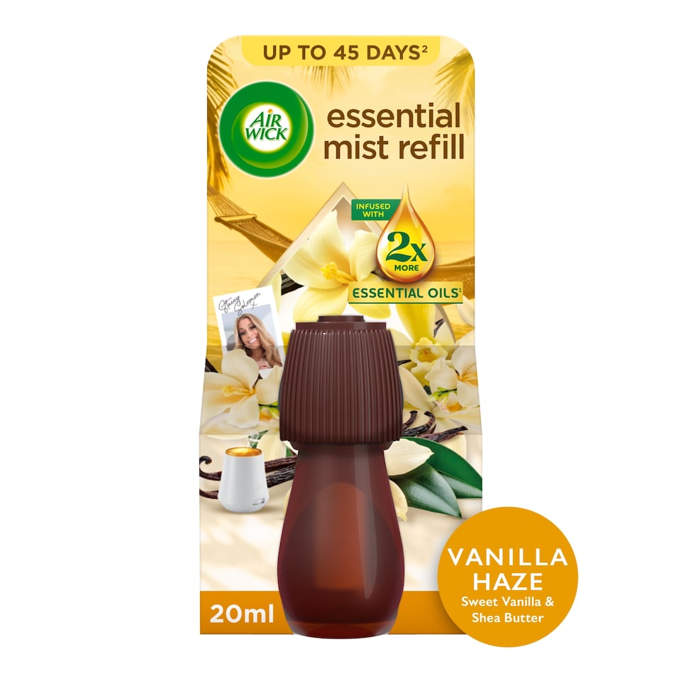 Air Wick Essential Mist Vanilla Haze Sweet Vanilla & Shea Butter Refill Limited Edition 20ml
