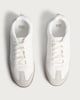 image 3 of F&F Colour Block Contrast Sole Lace Up Trainers in White