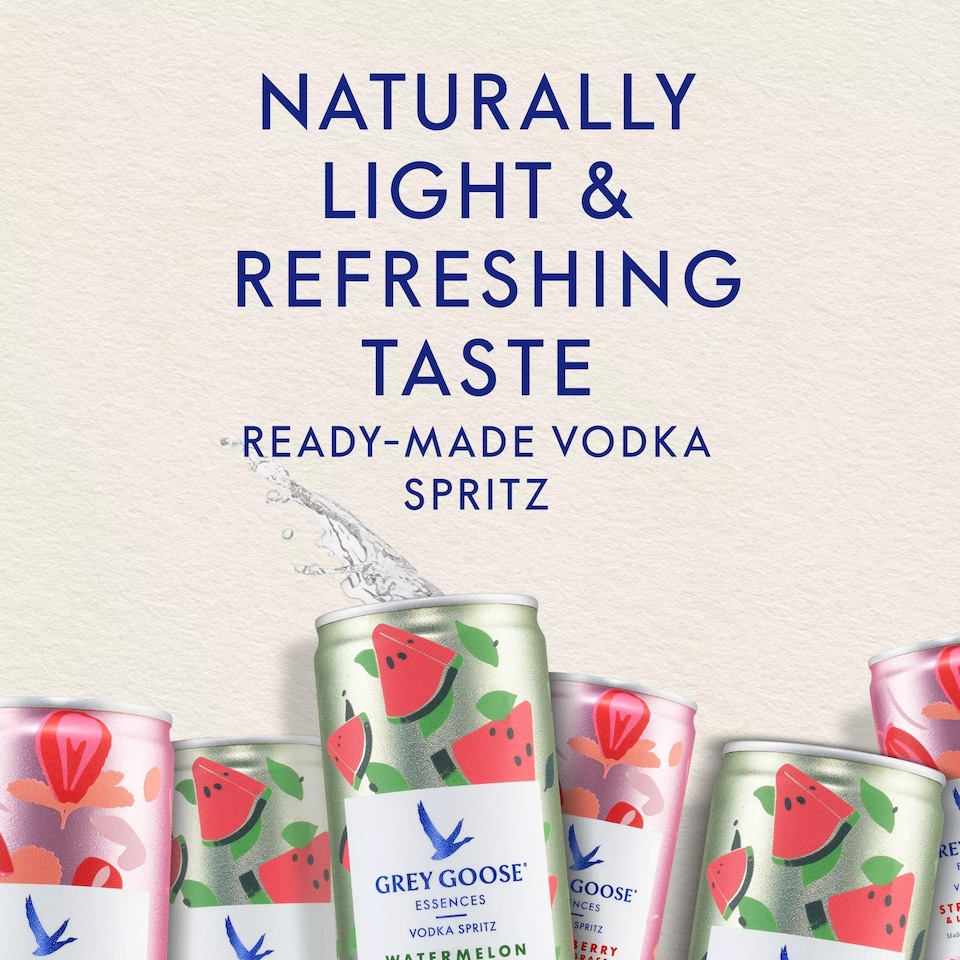 image 1 of Grey Goose Essences Watermelon & Basil Vodka Spritz 250Ml