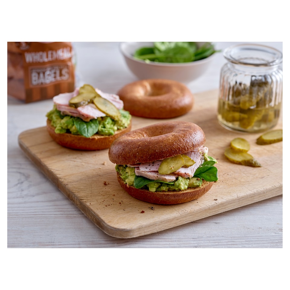 image 1 of New York Bakery Co Wholemeal Bagels 5 Pack