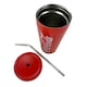 image 4 of COCA-COLA STAINLESS STEEL TRAVEL MUG WITH STRAW