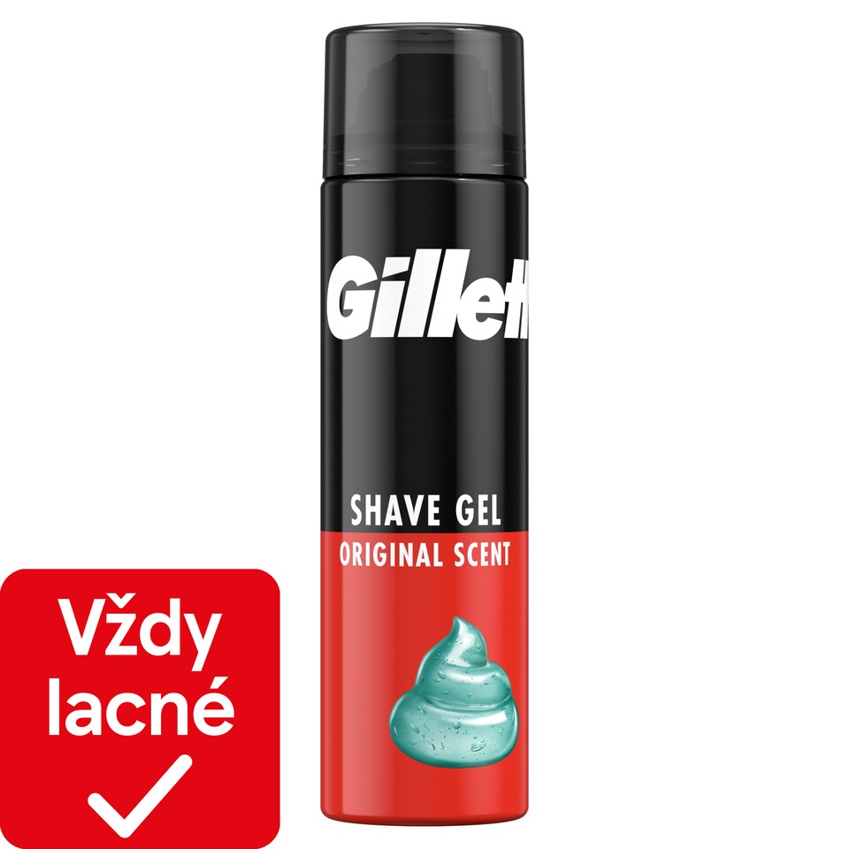 image 1 of Gillette Classic Gél Na Holenie S Originálnou Vôňou, Rýchle A Ľahké Holenie, 200ml