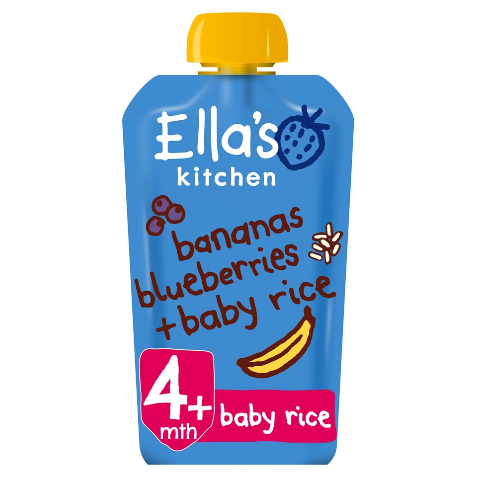 Ella's Bananas Blueberries Baby Rice Stage1 120G