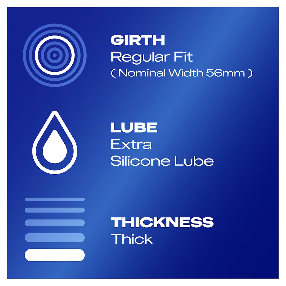 image 1 of Durex Originals Extra Safe Condoms Regular Fit 6 Pack